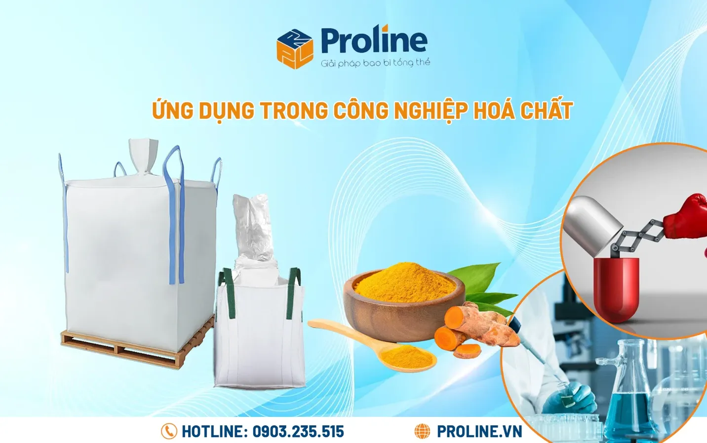 T&uacute;i l&oacute;t Jumbo cho nguy&ecirc;n liệu dạng bột v&agrave; hạt