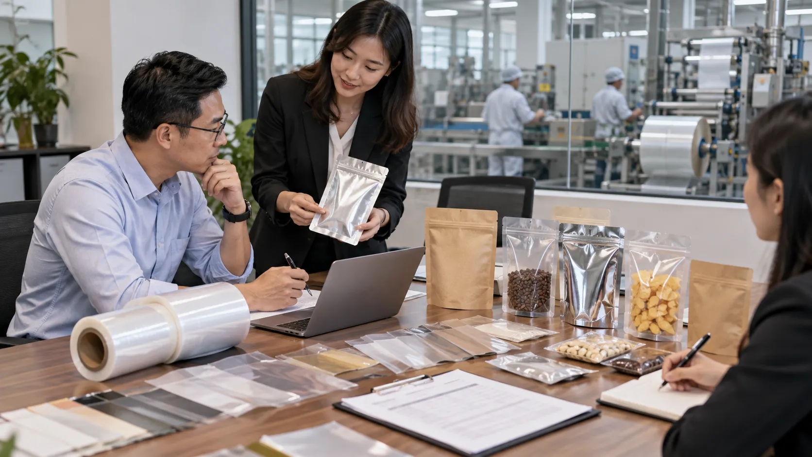 Duyệt mẫu in bao bì màng ghép: checklist trước khi sản xuất hàng loạt