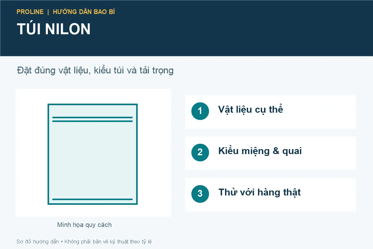 Túi nilon: phân biệt vật liệu và chọn quy cách cho từng loại hàng