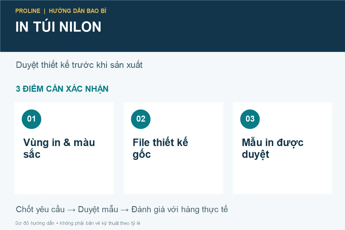 Ba điểm cần duyệt trước khi in túi nilon số lượng lớn