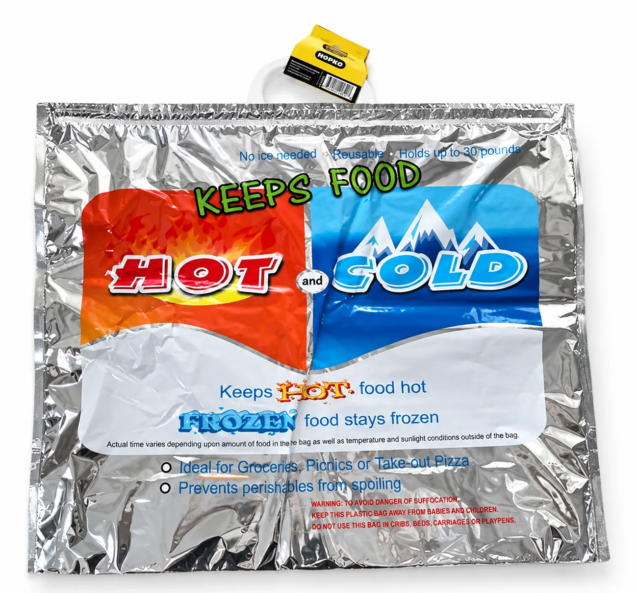 Đóng gói bằng túi Hot & Cold: cách thử giữ nhiệt trước khi dùng