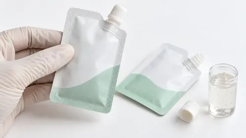 Minh họa kiểm tra đường hàn và phụ kiện vòi nắp của túi mỹ phẩm