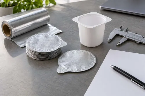 Chuẩn bị mẫu ly và dụng cụ đo để xác định quy cách màng nắp